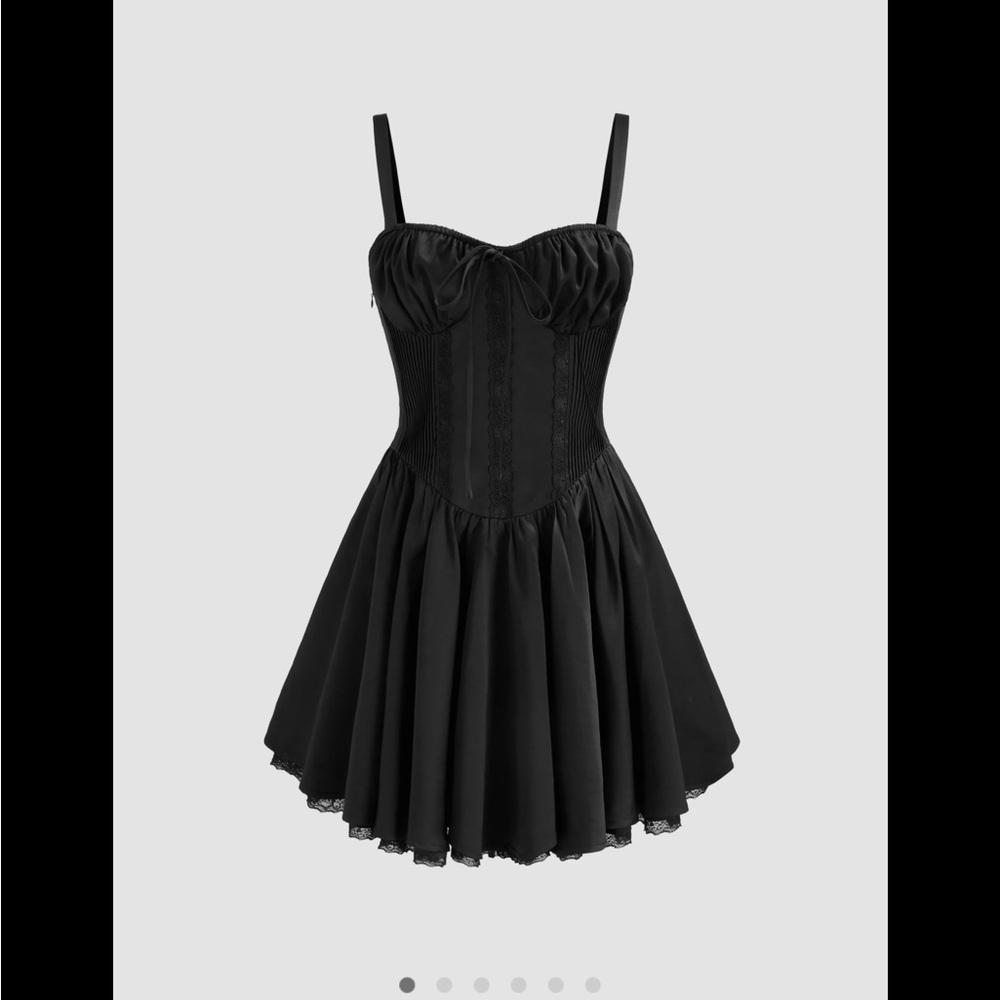 Cider Black Corset Dress
